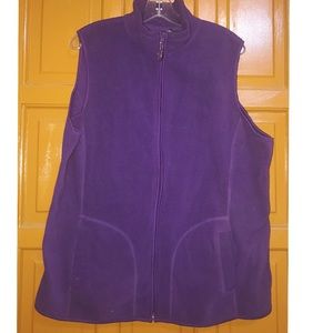 Woman’s Purple Vest Size 1X sleeveless